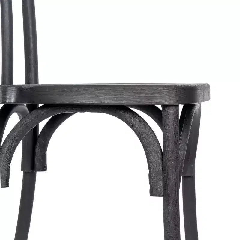 Set di 2 sedie Thonet di Emma and Oliver in resina effetto legno resistenti alle intemperie per uso interno/esterno