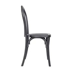 Set di 2 sedie Thonet di Emma and Oliver in resina effetto legno resistenti alle intemperie per uso interno/esterno