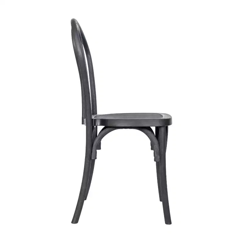 Set di 2 sedie Thonet di Emma and Oliver in resina effetto legno resistenti alle intemperie per uso interno/esterno