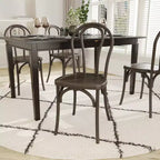 Set di 2 sedie Thonet di Emma and Oliver in resina effetto legno resistenti alle intemperie per uso interno/esterno