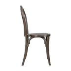 Set di 2 sedie Thonet di Emma and Oliver in resina effetto legno resistenti alle intemperie per uso interno/esterno