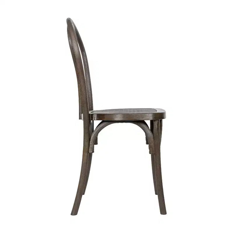 Set di 2 sedie Thonet di Emma and Oliver in resina effetto legno resistenti alle intemperie per uso interno/esterno