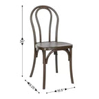 Sedia Thonet Emma e Oliver effetto legno resistente alle intemperie in resina per interni ed esterni