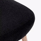 WestinTrends Genevieve Poltroncina Accento Senza Braccioli in Bouclé, Larga 63,5 cm