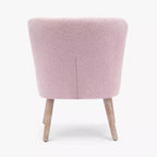 WestinTrends Genevieve Poltroncina Accento Senza Braccioli in Bouclé, Larga 63,5 cm
