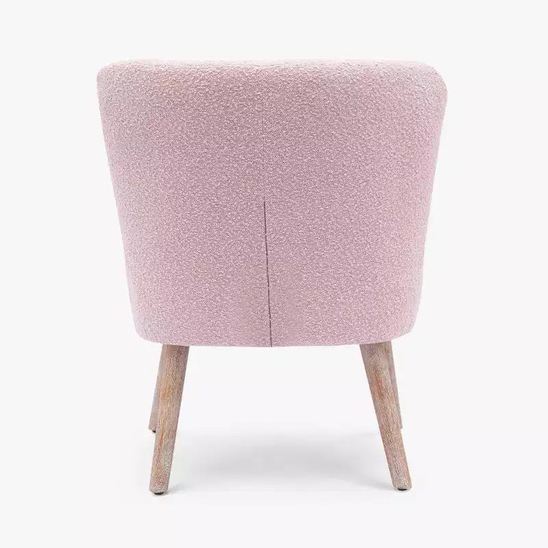 WestinTrends Genevieve Poltroncina Accento Senza Braccioli in Bouclé, Larga 63,5 cm