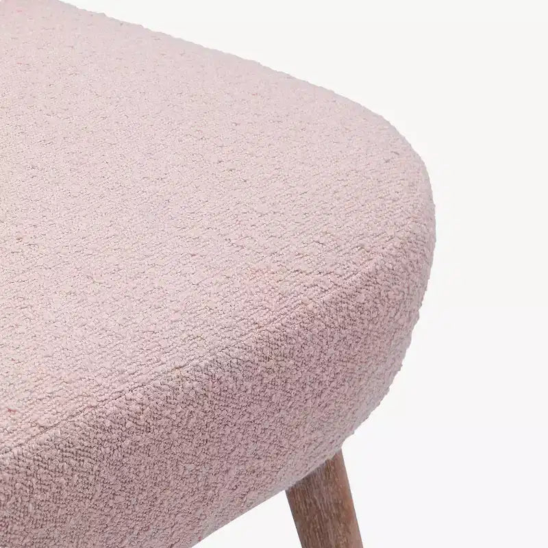 WestinTrends Genevieve Poltroncina Accento Senza Braccioli in Bouclé, Larga 63,5 cm