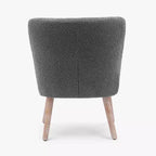 WestinTrends Genevieve Poltroncina Accento Senza Braccioli in Bouclé, Larga 63,5 cm
