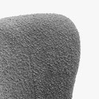 WestinTrends Genevieve Poltroncina Accento Senza Braccioli in Bouclé, Larga 63,5 cm
