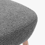 WestinTrends Genevieve Poltroncina Accento Senza Braccioli in Bouclé, Larga 63,5 cm