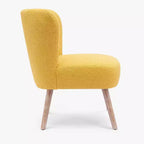 WestinTrends Genevieve Poltroncina Accento Senza Braccioli in Bouclé, Larga 63,5 cm