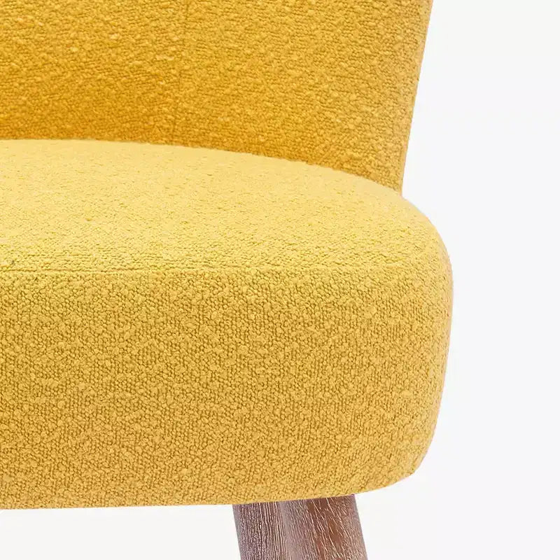 WestinTrends Genevieve Poltroncina Accento Senza Braccioli in Bouclé, Larga 63,5 cm