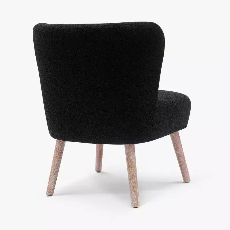 WestinTrends Genevieve Poltroncina Accento Senza Braccioli in Bouclé, Larga 63,5 cm