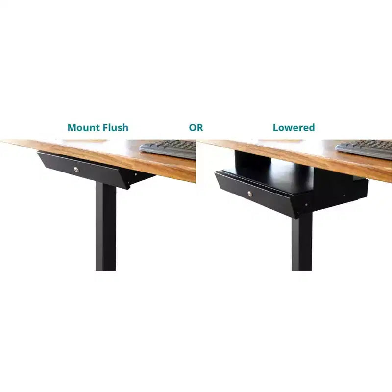 Stand Up Desk Store Cassetto a scomparsa sotto la scrivania per scrivanie regolabili in altezza