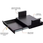 Stand Up Desk Store Cassetto a scomparsa sotto la scrivania per scrivanie regolabili in altezza