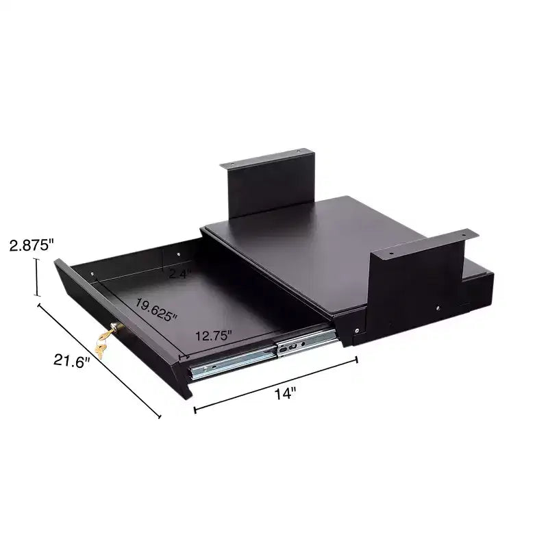 Stand Up Desk Store Cassetto a scomparsa sotto la scrivania per scrivanie regolabili in altezza