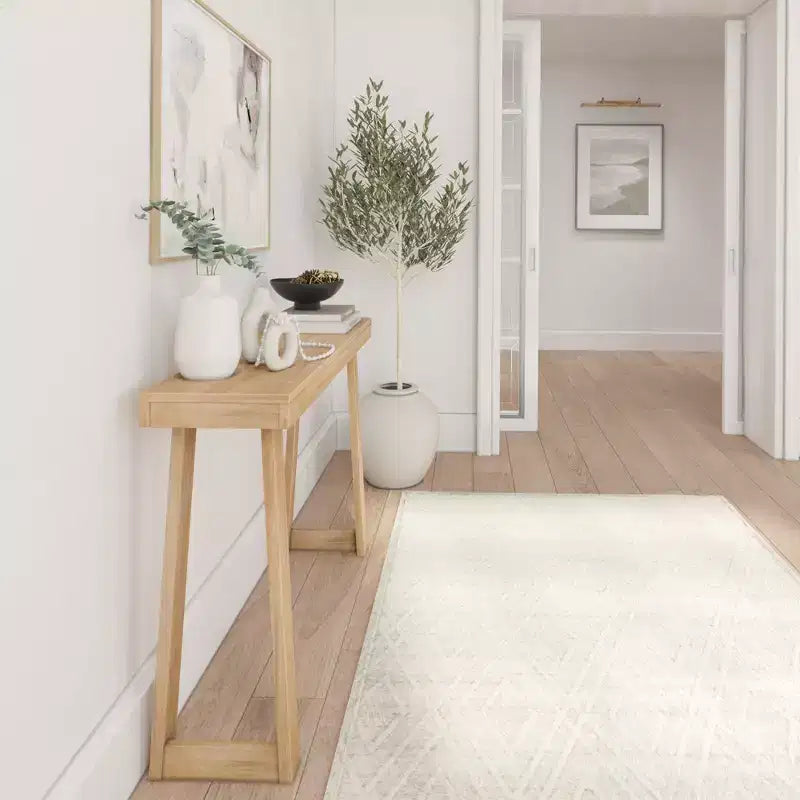 Plank+Beam 36 Console da Tavolo in Legno Massello, Tavolo da Divano Classico Stile Fattoria, Tavolo Stretto da Ingresso per Corridoio
