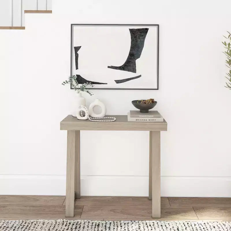 Plank+Beam 36 Console da Tavolo in Legno Massello, Tavolo da Divano Classico Stile Fattoria, Tavolo Stretto da Ingresso per Corridoio