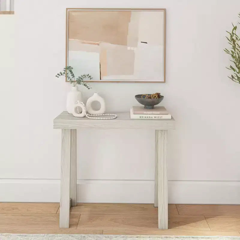 Plank+Beam 36 Console da Tavolo in Legno Massello, Tavolo da Divano Classico Stile Fattoria, Tavolo Stretto da Ingresso per Corridoio