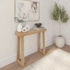Plank+Beam 36 Console da Tavolo in Legno Massello, Tavolo da Divano Classico Stile Fattoria, Tavolo Stretto da Ingresso per Corridoio