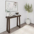 Plank+Beam 36 Console da Tavolo in Legno Massello, Tavolo da Divano Classico Stile Fattoria, Tavolo Stretto da Ingresso per Corridoio