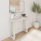 Plank+Beam 36 Console da Tavolo in Legno Massello, Tavolo da Divano Classico Stile Fattoria, Tavolo Stretto da Ingresso per Corridoio