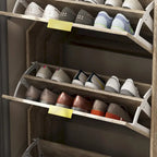 Specchiera armadio per scarpe autoportante con organizzatori per scarpe