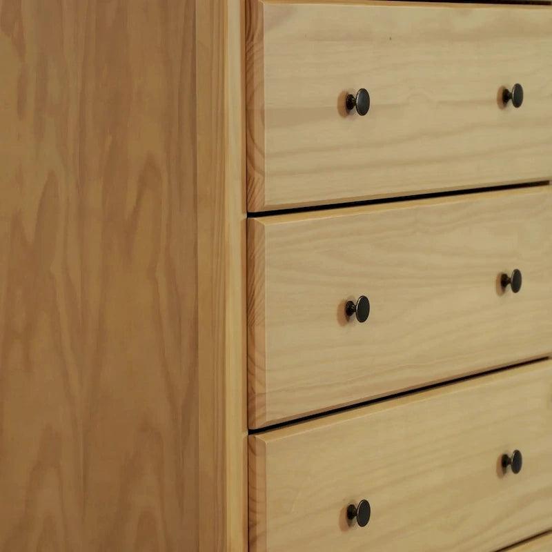 Comò a 5 cassetti in legno massiccio Grain Wood Furniture