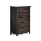 Comò a 5 cassetti in legno massiccio Grain Wood Furniture