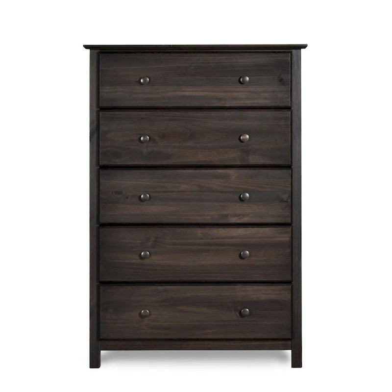 Comò a 5 cassetti in legno massiccio Grain Wood Furniture