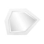 Howard Elliott 16x11.75 Abrams Specchio da Parete Asimmetrico Astratto Contemporaneo