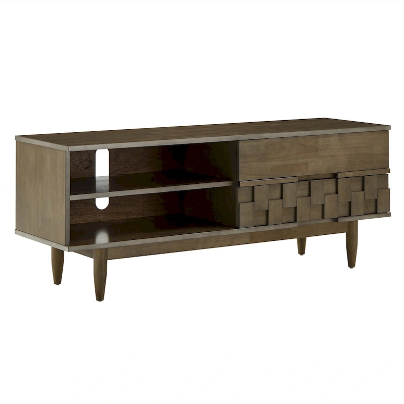 Mobile porta TV in legno con due cassetti in stile medievale - 150 cm