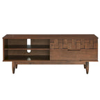 Mobile porta TV in legno con due cassetti in stile medievale - 150 cm