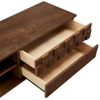 Mobile porta TV in legno con due cassetti in stile medievale - 150 cm