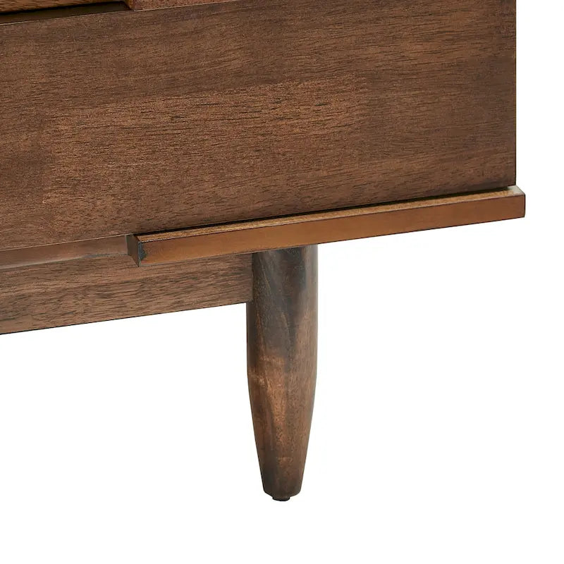 Mobile porta TV in legno con due cassetti in stile medievale - 150 cm
