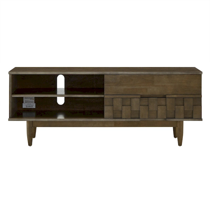 Mobile porta TV in legno con due cassetti in stile medievale - 150 cm