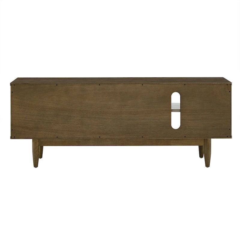 Mobile porta TV in legno con due cassetti in stile medievale - 150 cm