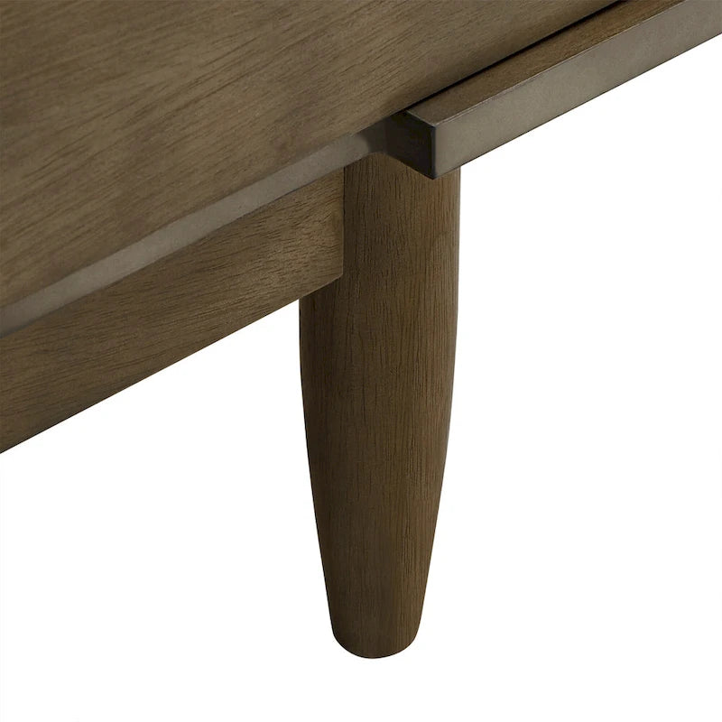Mobile porta TV in legno con due cassetti in stile medievale - 150 cm