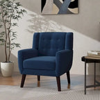 Poltrona moderna in velluto - 28.9L x 35.1A x 29.5P