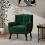 Poltrona moderna in velluto - 28.9L x 35.1A x 29.5P