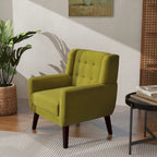 Poltrona moderna in velluto - 28.9L x 35.1A x 29.5P