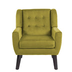 Poltrona moderna in velluto - 28.9L x 35.1A x 29.5P