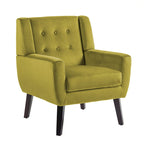 Poltrona moderna in velluto - 28.9L x 35.1A x 29.5P