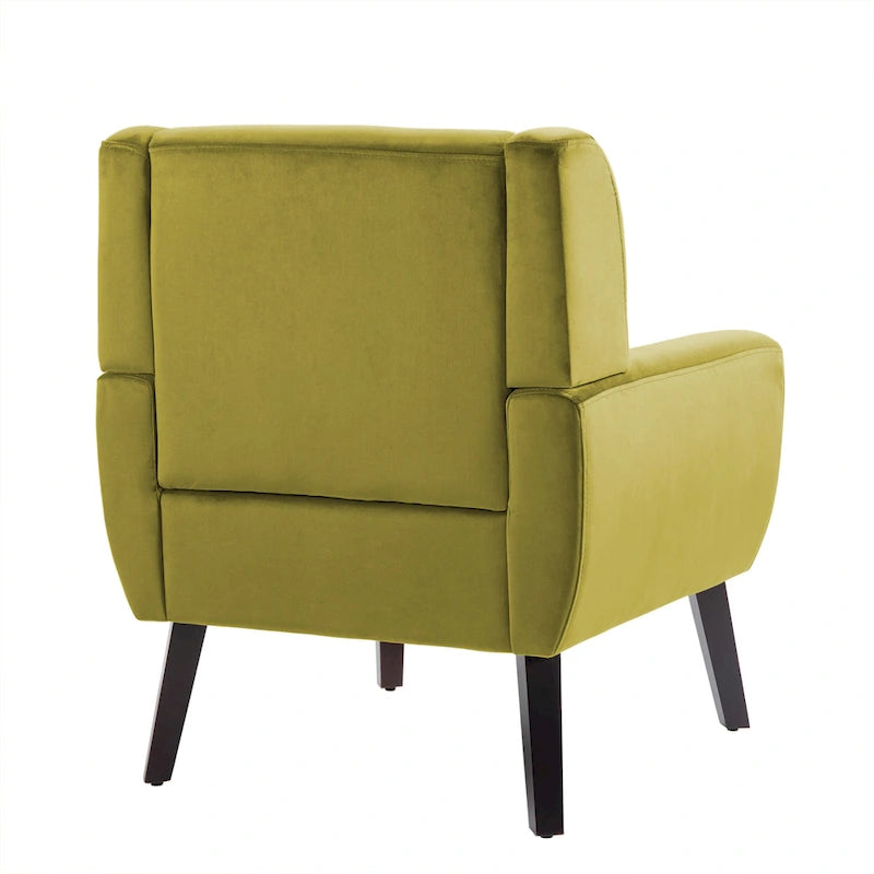 Poltrona moderna in velluto - 28.9L x 35.1A x 29.5P
