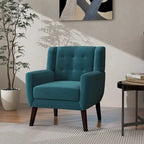 Poltrona moderna in velluto - 28.9L x 35.1A x 29.5P