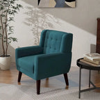 Poltrona moderna in velluto - 28.9L x 35.1A x 29.5P