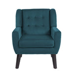 Poltrona moderna in velluto - 28.9L x 35.1A x 29.5P