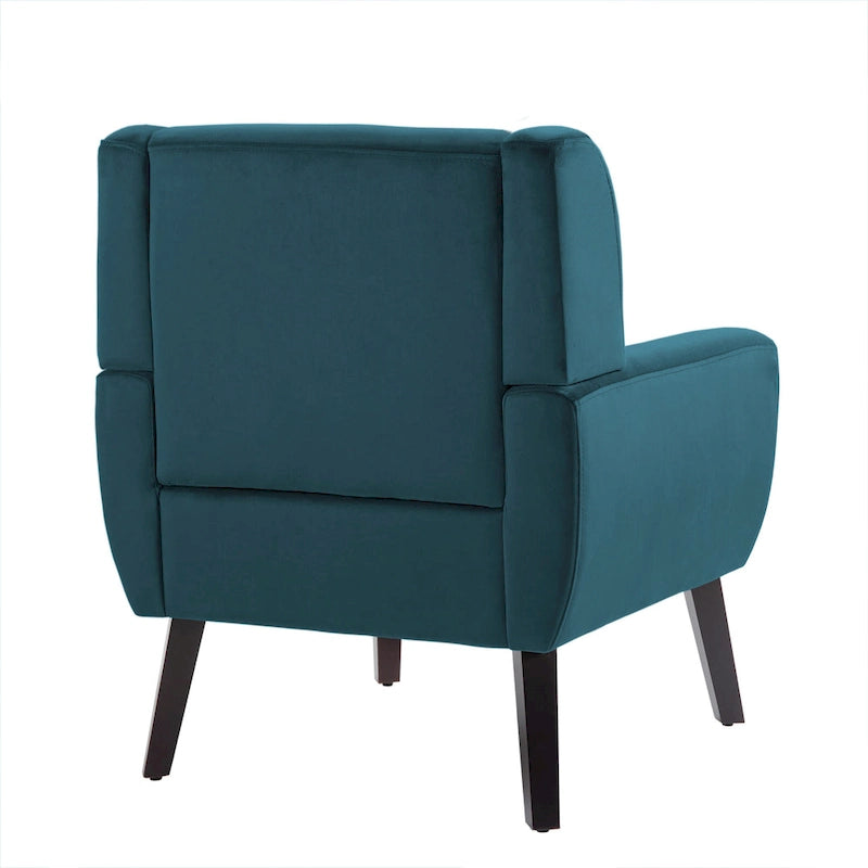 Poltrona moderna in velluto - 28.9L x 35.1A x 29.5P