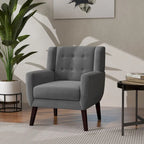 Poltrona moderna in velluto - 28.9L x 35.1A x 29.5P
