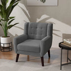 Poltrona moderna in velluto - 28.9L x 35.1A x 29.5P